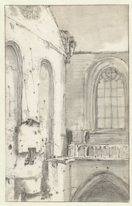 Veduta del transetto della Nieuwe Kerk, Amsterdam, dopo l