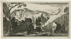 Paesaggio montano con rocce (Tiroolse landschappen)