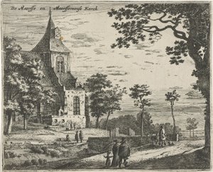 Chiesa di Maarsseveen (serie di paesaggi nelle province di Olanda e Utrecht) da Roelant Roghman