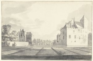 Veduta di Huis Beverweerd, vista da nord-est da Roelant Roghman