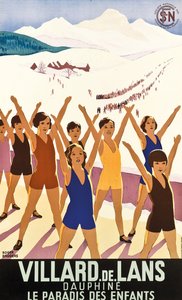 Manifesto pubblicitario di Villard-de-Lans