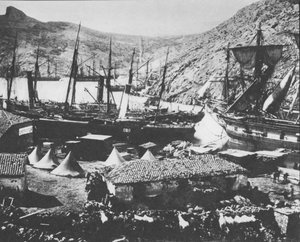Porto di Balaclava durante la Guerra di Crimea da Roger Fenton