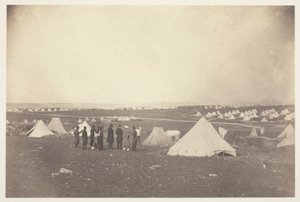 Il quartiere del generale Bosquet con lo sguardo rivolto alla fattoria Mackenzie da Roger Fenton
