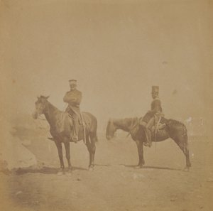 Generale Sir John Pennefather e un ordinato, 1855 da Roger Fenton