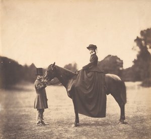 Signora a Cavallo, 1850s