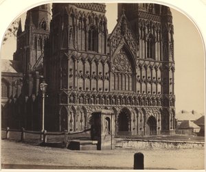 Cattedrale di Lichfield da nord-ovest, 1858 da Roger Fenton