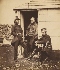 Ufficiali dello stato maggiore del tenente generale Sir G. Brown da Roger Fenton