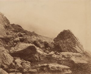 Rocken End durante una tempesta, Isola di Wight, 1853 ca. 1853 (foto)