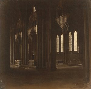 Cattedrale di Salisbury - La Navata, dal Transetto Sud, 1858 da Roger Fenton