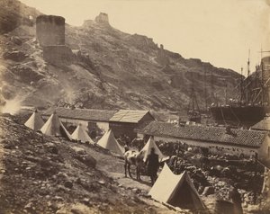 Il castello genovese, Balaklava da Roger Fenton