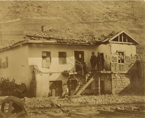 Il vecchio ufficio postale di Balaklava. da Roger Fenton