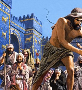 Gli ultimi giorni della grandezza, da "Babilonia la potente" (gouache su carta)