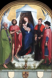 Madonna con i santi Pietro, Giovanni Battista, Cosma e Damiano da Rogier van der Weyden