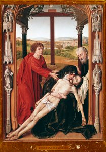 Pietà Dipinto di Rogier van der Weyden (ca. 1400-1464) 1435-1438 Granada, Cappella Reale Spagna da Rogier van der Weyden