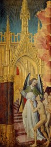 I buoni condotti in paradiso, dettaglio dal Giudizio Universale, c. 1451 da Rogier van der Weyden