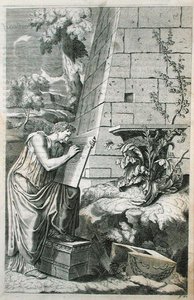 Scena classica di un architetto al lavoro, illustrazione da 