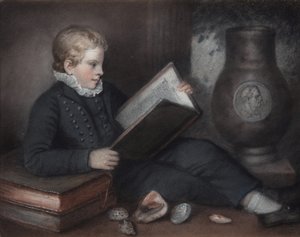 Edgeworth King con libri da Rolinda Sharples or Sharples James Junior