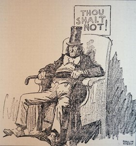Non uccidere, vignetta che condanna il consumo di alcol durante l