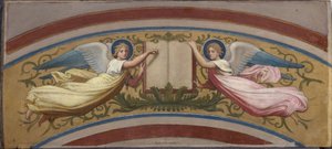Bozzetto per la chiesa di Saint-François-Xavier: Il libro dei Vangeli sostenuto da due Angeli, tra il 1874 e il 1876