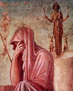 Agamennone, nel sacrificio di Ifigenia (affresco)