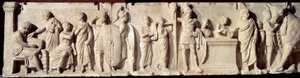 Antica Roma: rilievo noto come Domizio Enobarbo da Roman