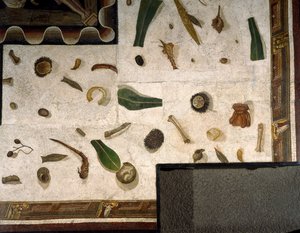 “Asarotos” (Pavimento non spazzato) Frammenti di mosaico firmati da Harakliton da Roma, II secolo d.C.