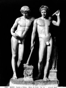 Castore e Polluce o Oreste e Pilade, gruppo da San Ildefonso da Roman