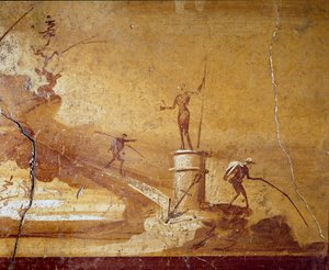 Scena di pesca (dettaglio)