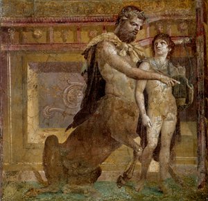 Il centauro Chirone e il giovane Achille da Roman