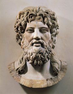 Testa di Asclepio o Zeus (marmo) da Roman
