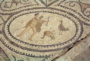 Ercole e gli uccelli stinfalidi, dal pavimento della 
