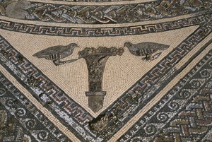 Casa di Orfeo, Orfeo circondato da animali selvatici (dettaglio) da Roman