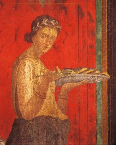 Riti di iniziazione del culto di Dioniso, affresco dalla Villa dei Misteri