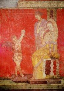 Riti di iniziazione del culto di Dioniso, affresco dalla Villa dei Misteri