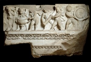 Amore che porta le armi del dio Marte, II secolo da Roman