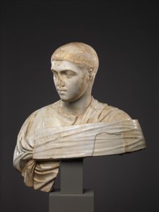 Busto ritratto in marmo di Severo Alessandro da Roman