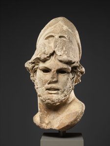 Testa di marmo di un generale greco da Roman
