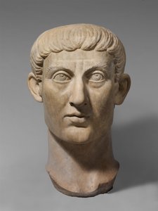 Testa ritratto in marmo dell