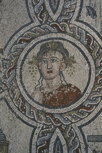 Mosaico delle Quattro Stagioni, Casa di Dioniso (dettaglio)