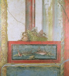 Scena navale, Pompei, Italia da Roman