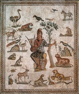 Orfeo circondato da animali, II secolo
