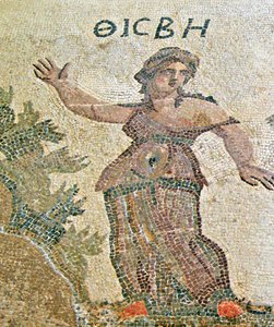 Piramide e Tisbe (dettaglio di Tisbe) da Roman