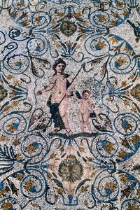 Arte romana: Mosaico del IV secolo d.C. dalla villa romana dell