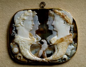 Arte romana: cammeo in onice (Gemma Claudia)