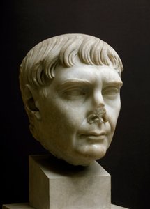 Arte romana: testa in marmo dell