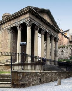 Tempio Romano a Barcellona, Spagna, inizio II secolo d.C. da Roman