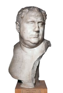 Arte romana: "Busto di Vitellio (15-69) Imperatore Romano" II secolo (marmo)