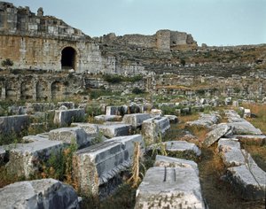 Arte romana, periodo ellenistico: il teatro di Mileto. 2° secolo. Turchia