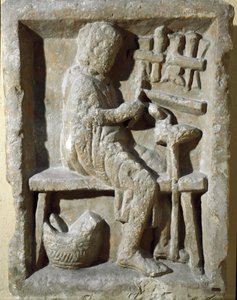 Arte romana: fabbro al lavoro. I secolo d.C. Roma, Museo della Civiltà Romana da Roman