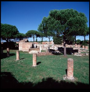 Arte romana: vista delle rovine del Campo della Magna Mater, regione IV